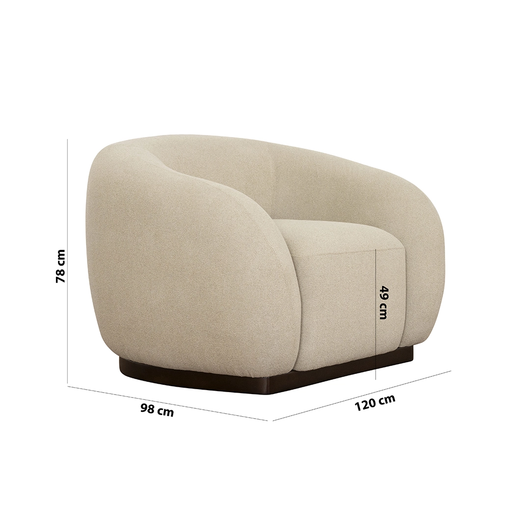 The Zayn Single Seater Sofa - Image 2