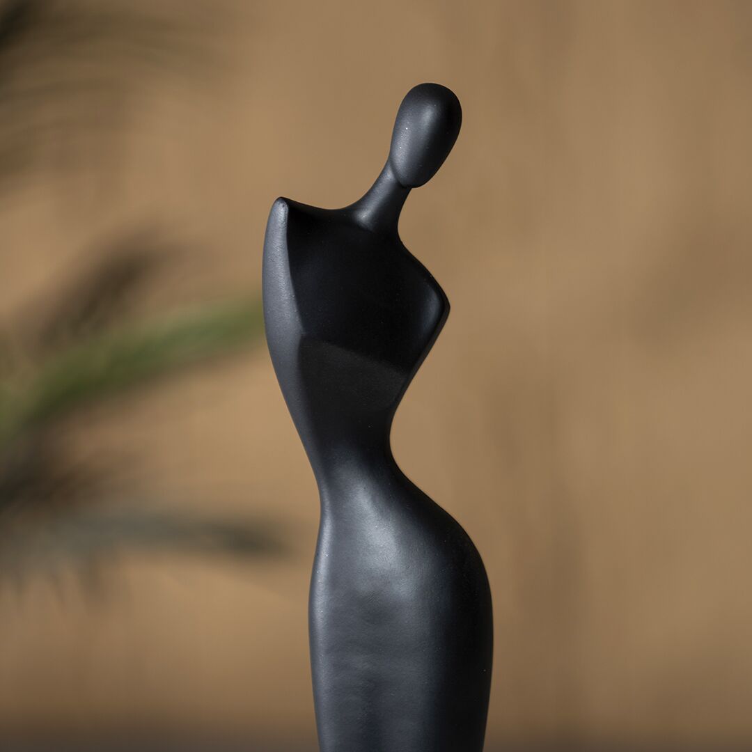 Verdant Polyresin Abstract black Figurine 5.5?5.5?35.5cm - Image 3
