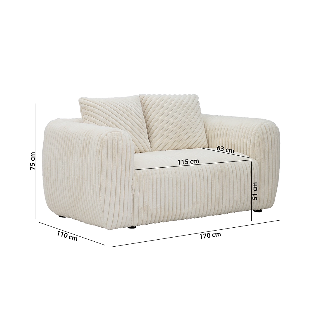 The Ninea 2-Seater Sofa - Image 2