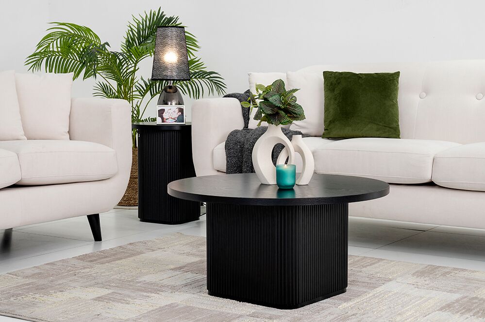 Tambour Coffee Table-Black