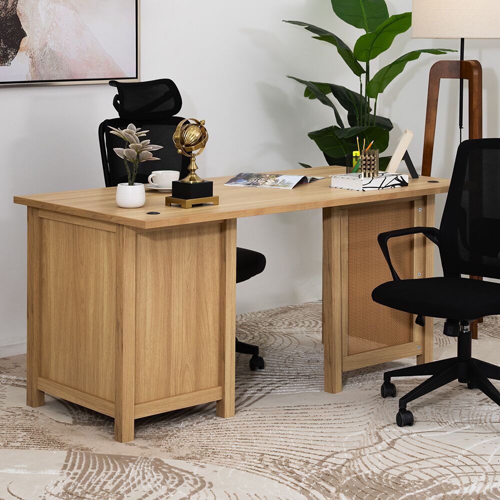 Agoda Study Desk-Oak - Image 10