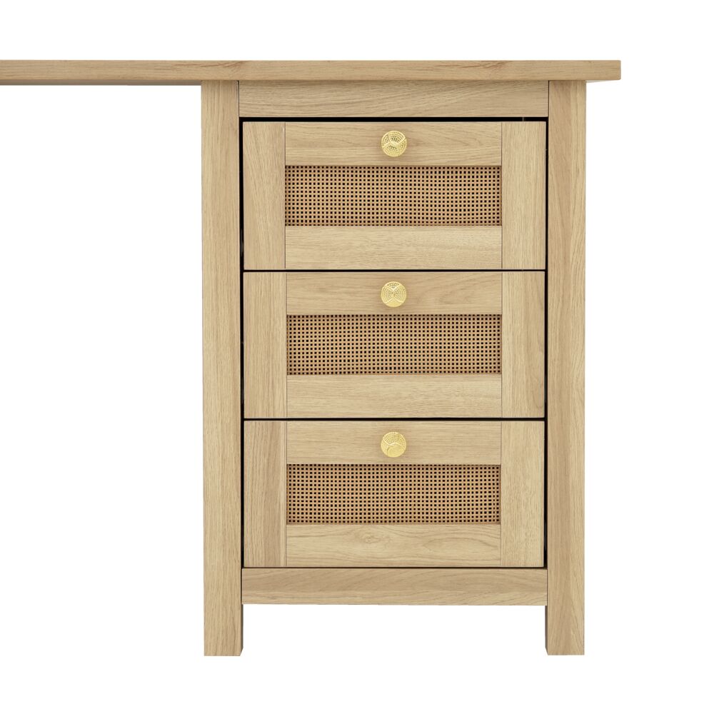 Agoda Study Desk-Oak - Image 5