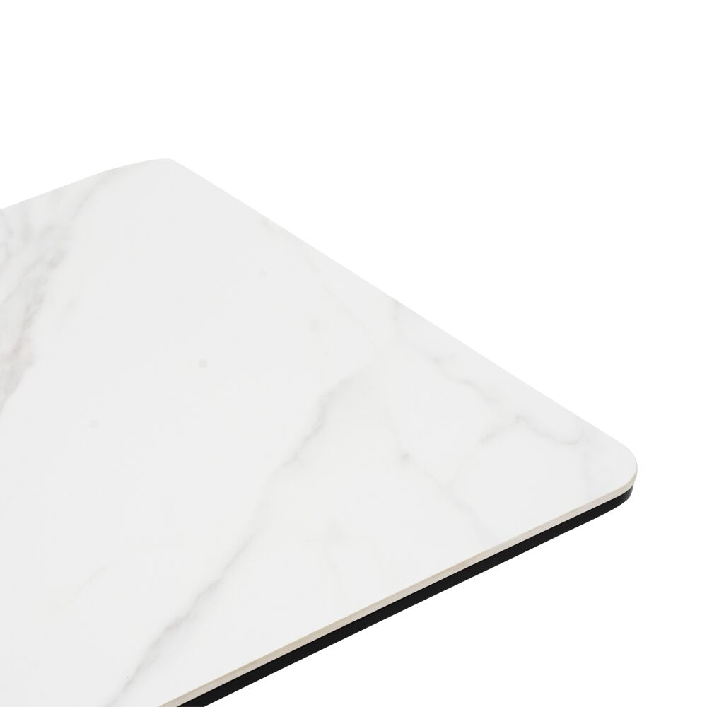 Florence End Table-White/Black - Image 3