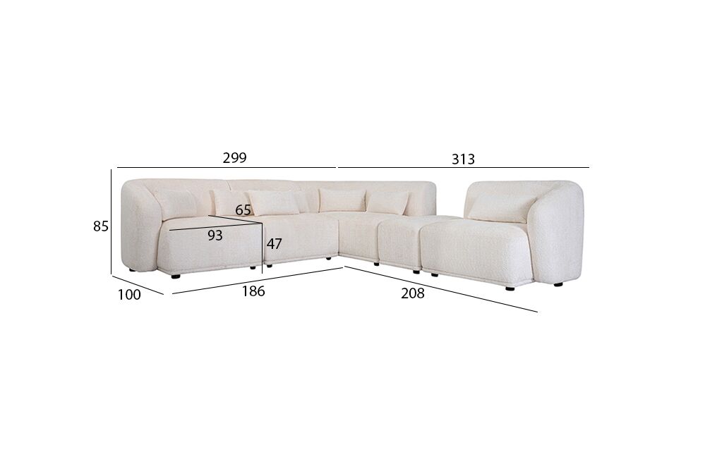 Diaz Corner Sofa - Image 2