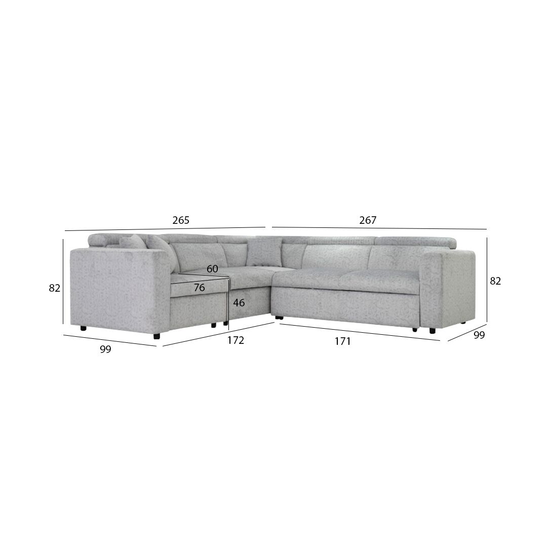 Bell Sofa Bed with Storage - Image 2