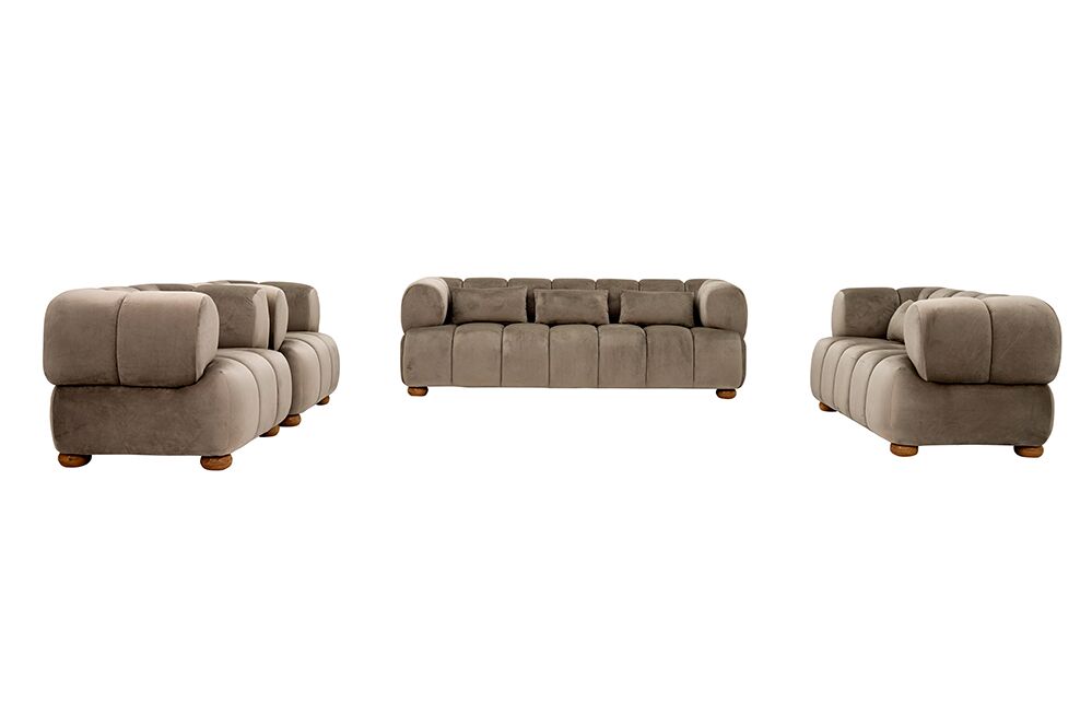 Taara Sofa Set-Brown - Image 8