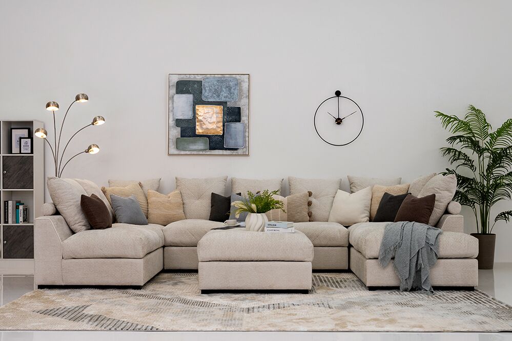 Elise Corner Sofa with Ottoman