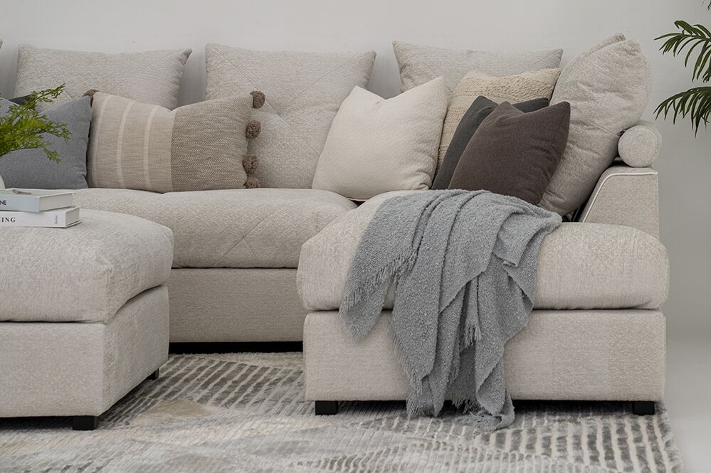 Elise Corner Sofa with Ottoman - Image 15