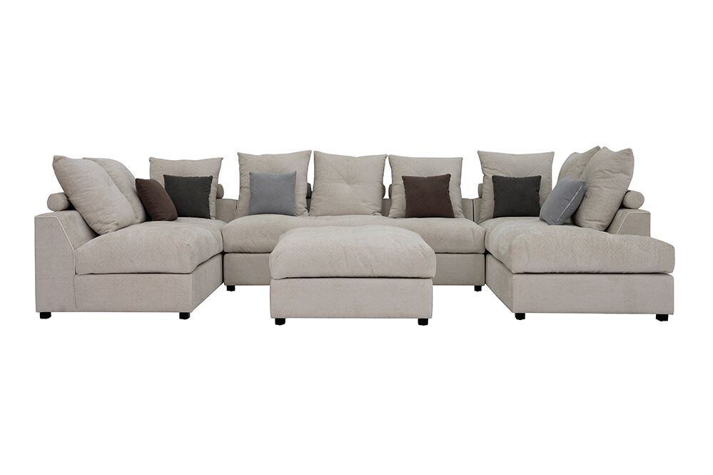 Elise Corner Sofa with Ottoman - Image 4