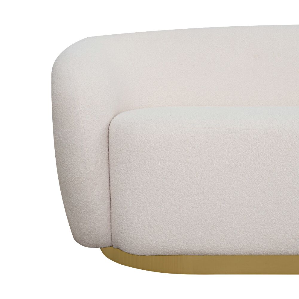 Ava Sofa Set with Mushroom Pouffe - Image 9