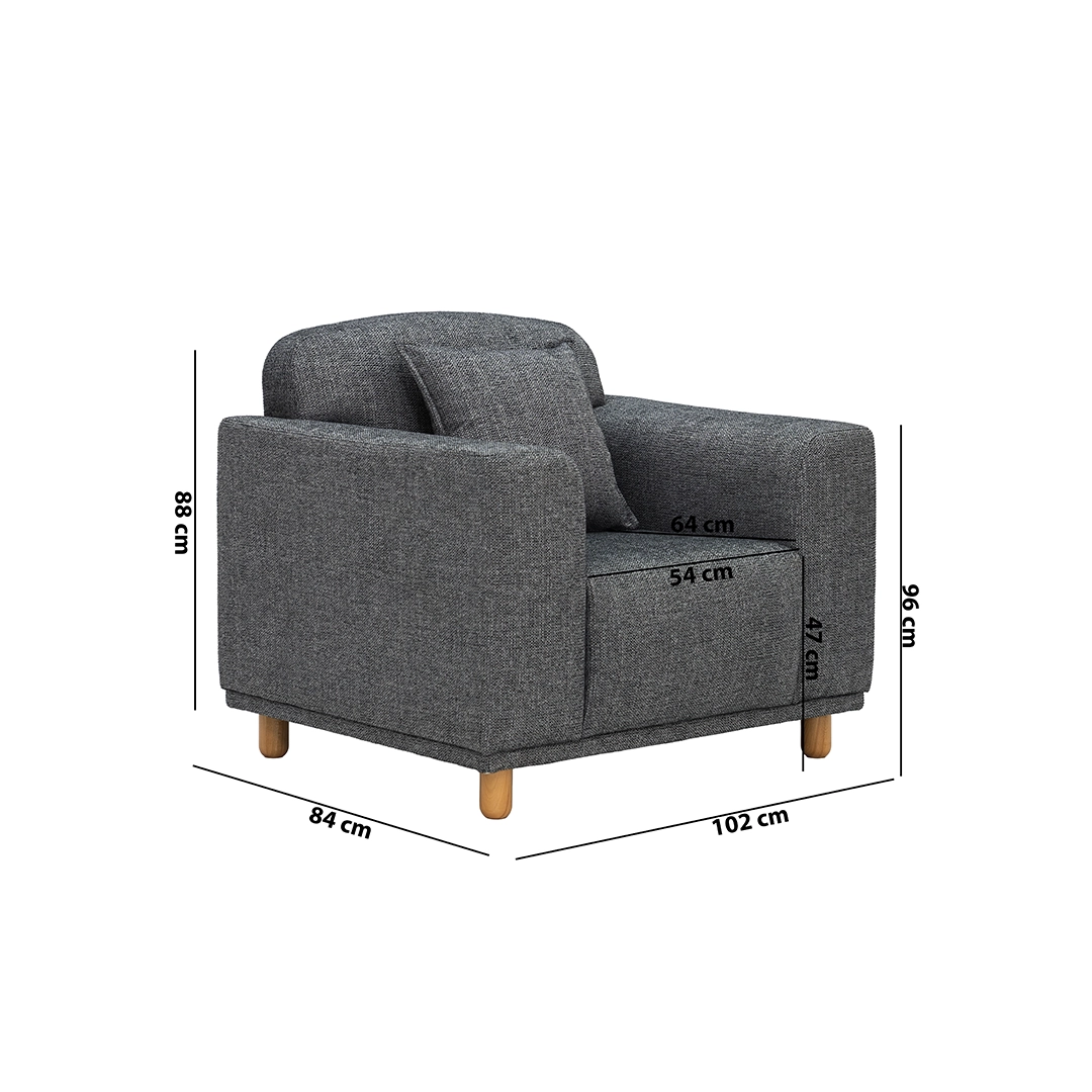 The Tristan Single Seater Sofa - Image 2