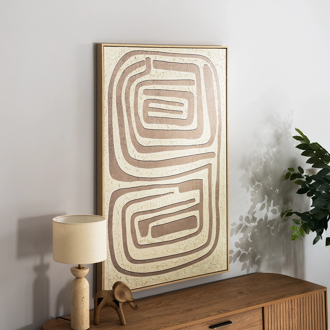 Elm framed canvas wall art 82.6×4.3×122.6cm - Image 4