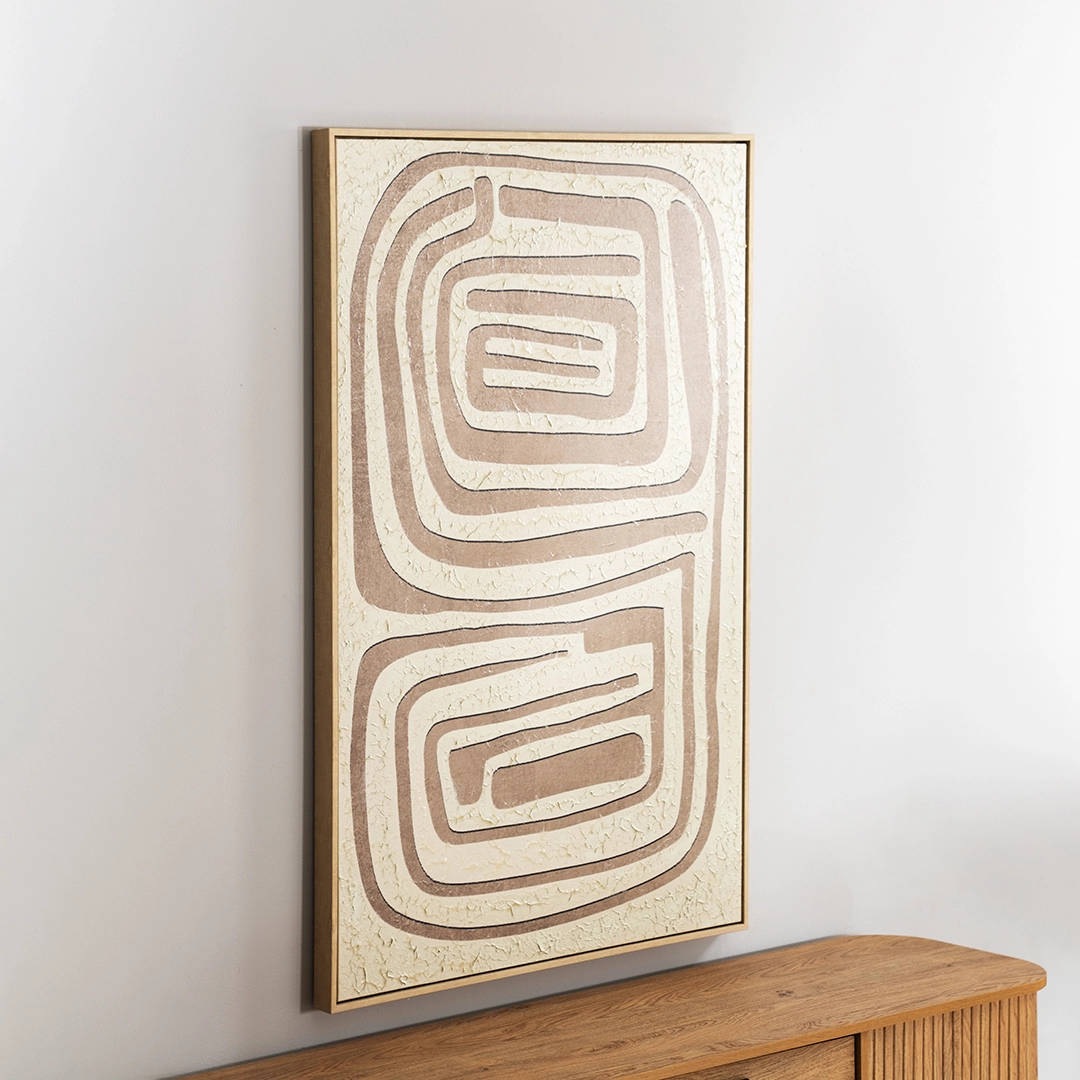 Elm framed canvas wall art 82.6×4.3×122.6cm - Image 6