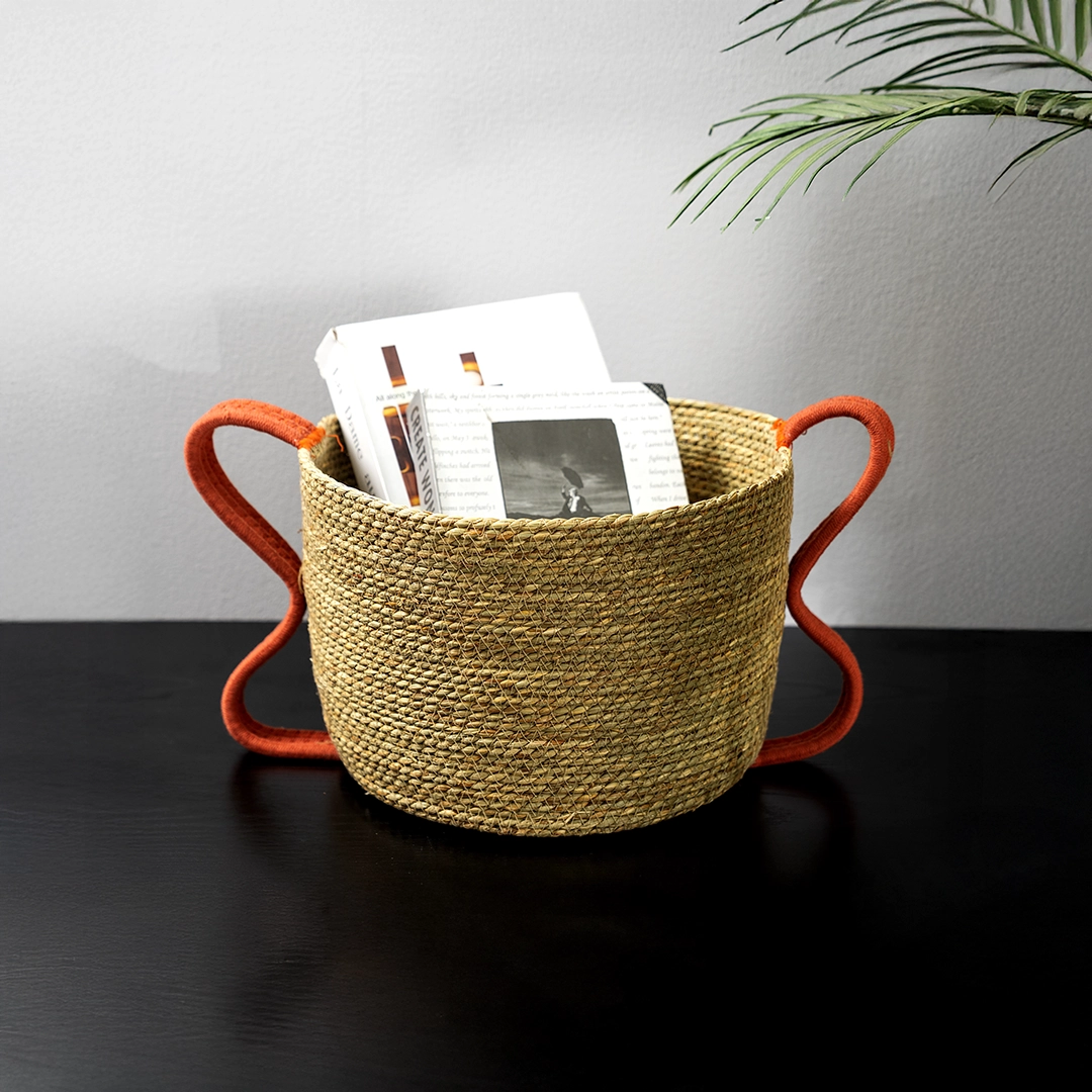 Auden seagrass vase 32x30x25CM - Image 5