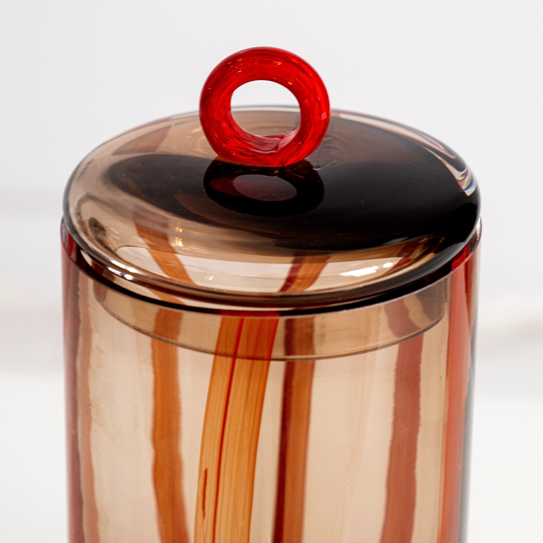 Lemont glass de canter jar multicolor 12x12x30.5cm - Image 3