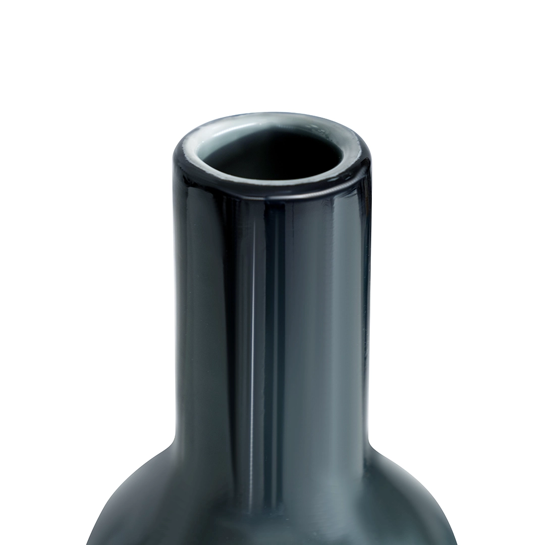 Lemont glass vase blue 12x12x28cm - Image 3