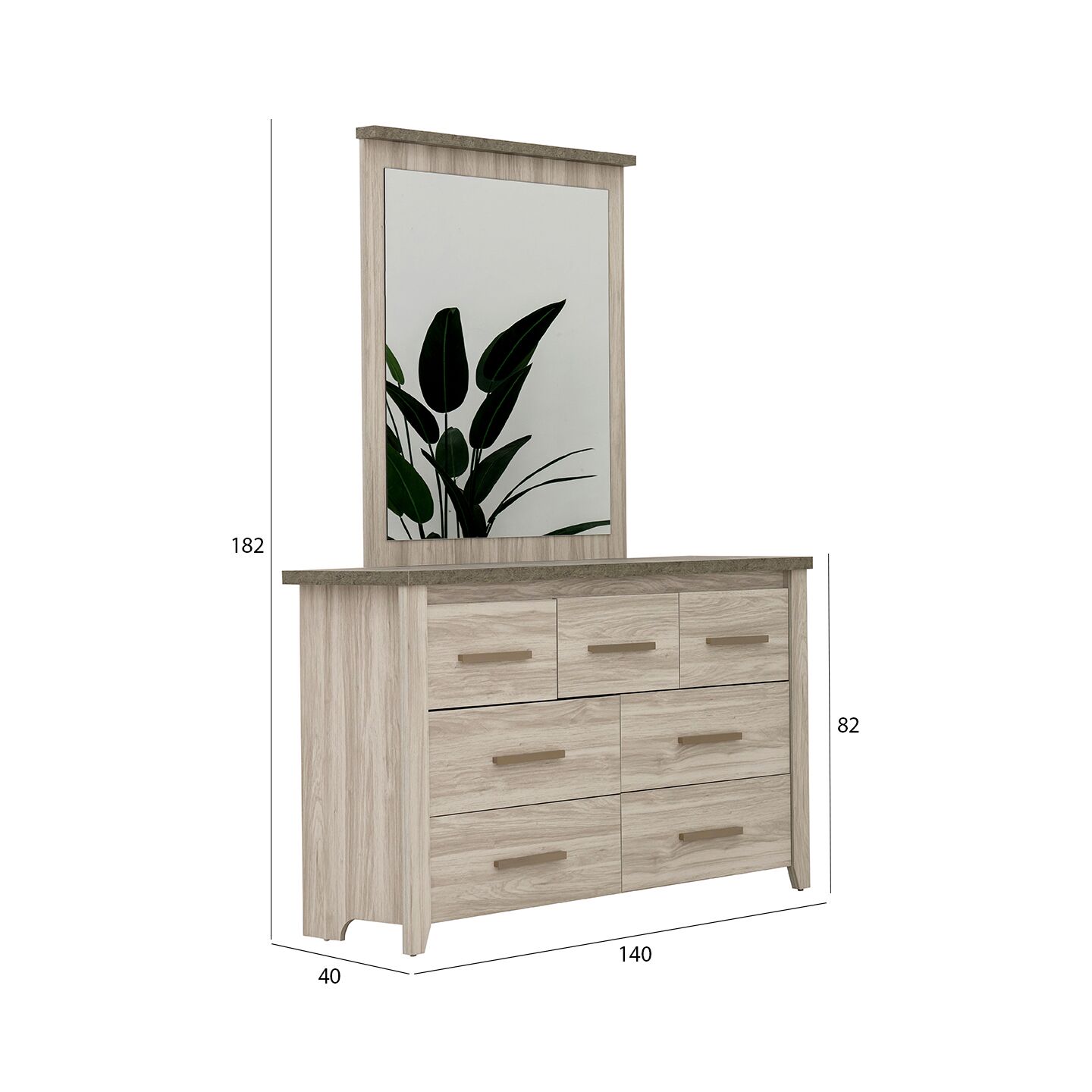 Elegance Dresser with Mirror - Image 2