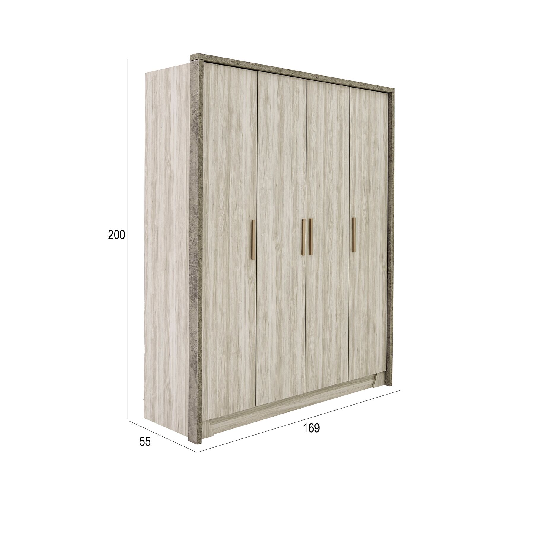 Elegance 4 Door Wardrobe - Image 2
