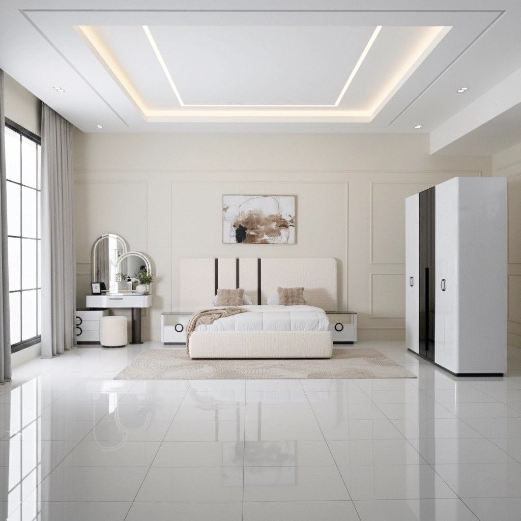 Edessa 6-pcs King Bedroom Set With Hydraulic Storage-180*200cm - Image 2