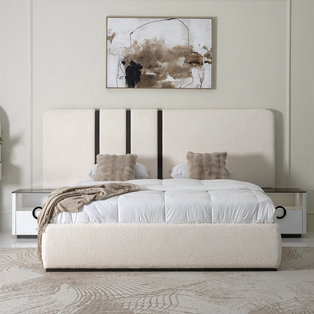 Edessa 6-pcs King Bedroom Set With Hydraulic Storage-180*200cm