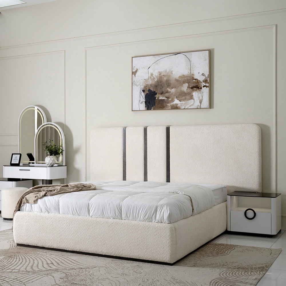 Edessa 6-pcs King Bedroom Set With Hydraulic Storage-180*200cm - Image 3