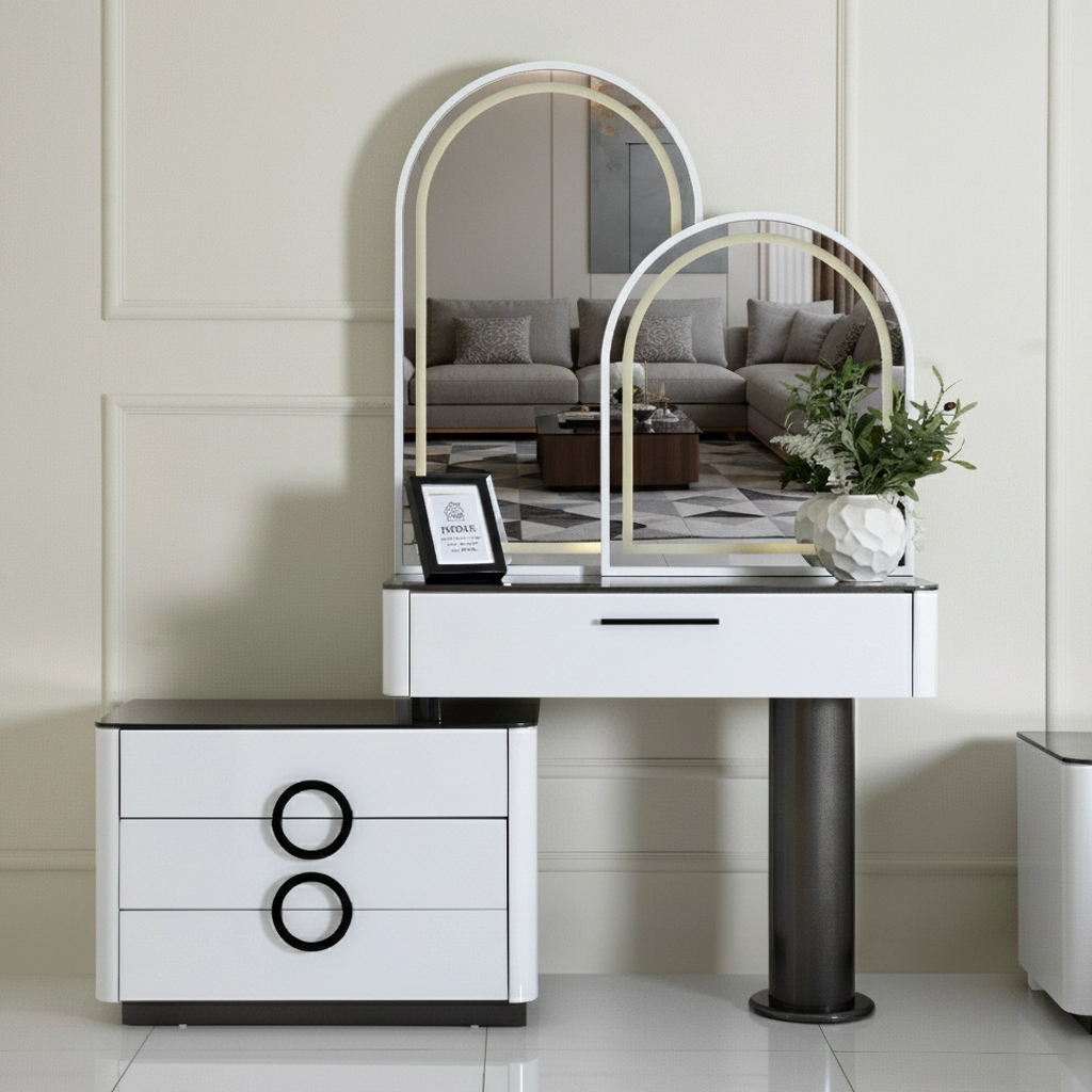 Edessa 6-pcs King Bedroom Set With Hydraulic Storage-180*200cm - Image 9