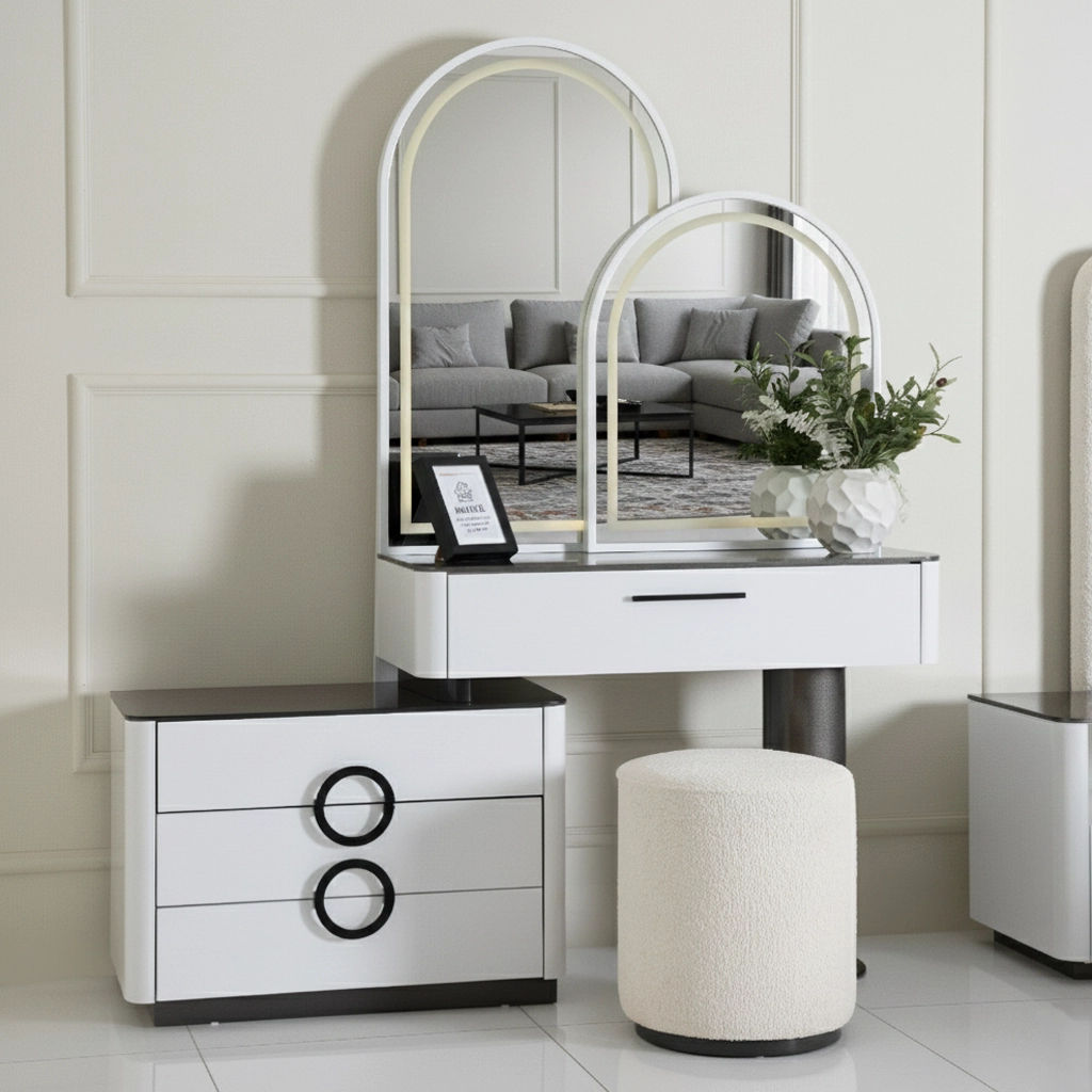 Edessa 6-pcs King Bedroom Set With Hydraulic Storage-180*200cm - Image 10