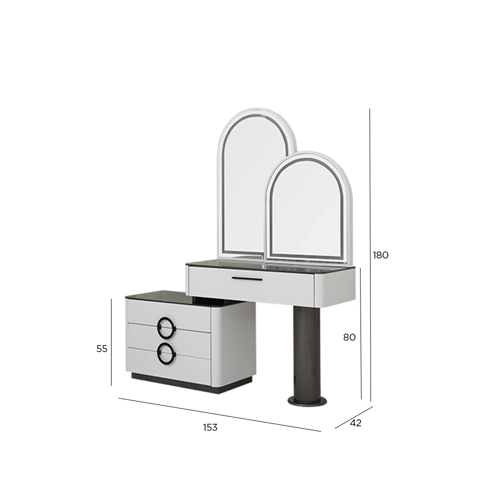 Edessa 6-pcs King Bedroom Set With Hydraulic Storage-180*200cm - Image 22