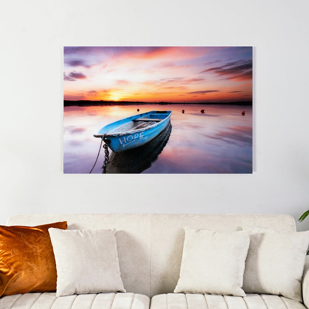 Opaline Sun Set Scenery Tempered Glass Wall Art 120x80cm