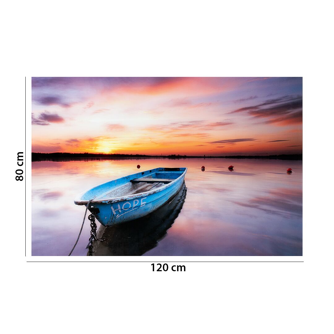 Opaline Sun Set Scenery Tempered Glass Wall Art 120x80cm - Image 2