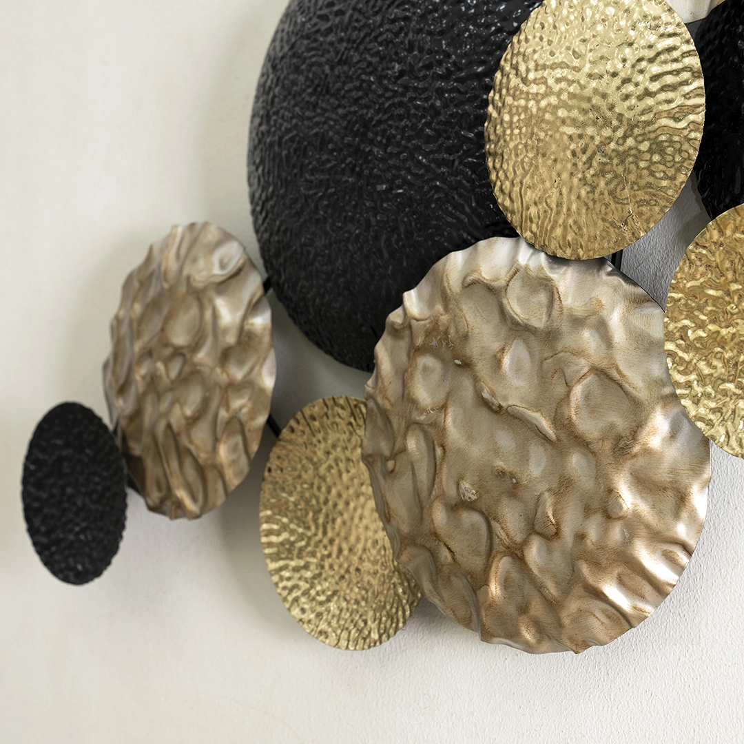 Castora Metal Wall Decor Black/Gold 115x60Cm - Image 4