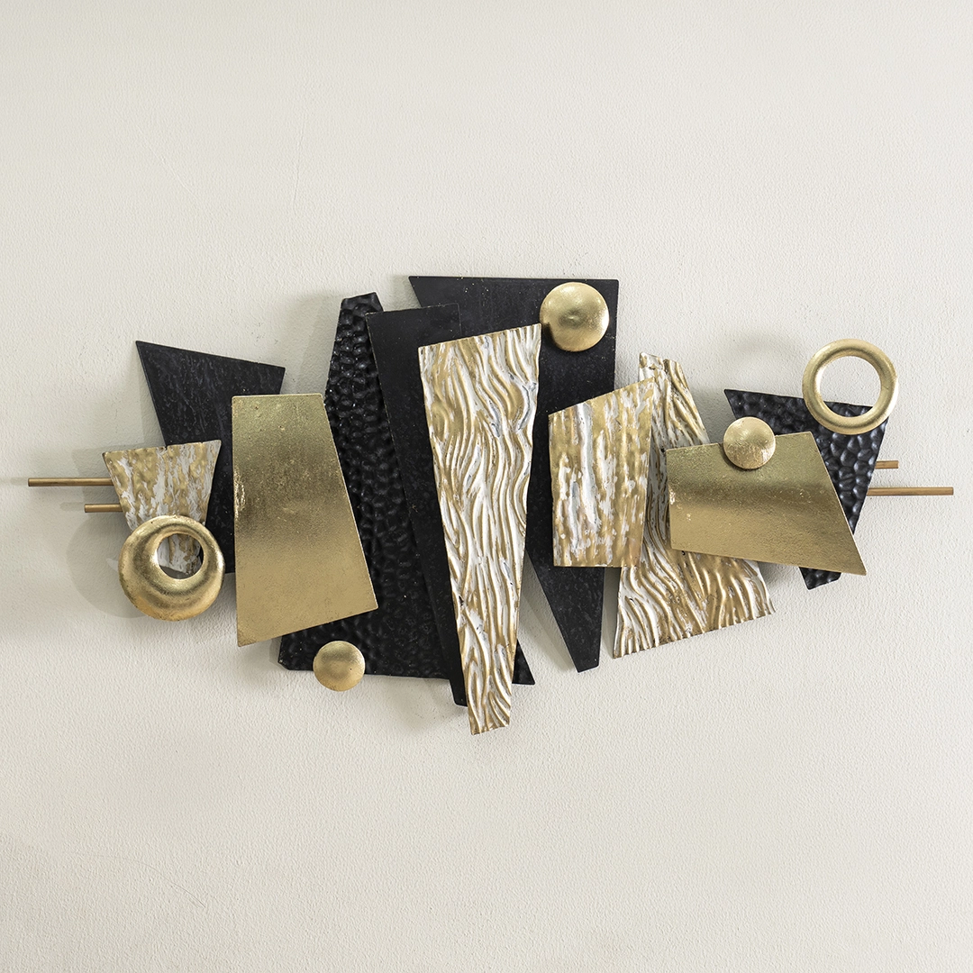 Castora Metal Wall Decor Gold/Black 48x90Cm
