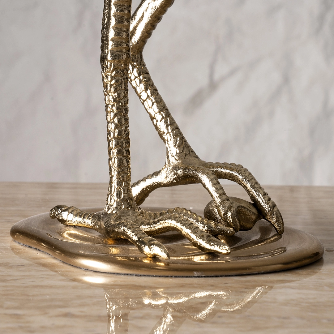 Serenya Footed Vase Gold & Bronze 18.5X15X47Cm - Image 2