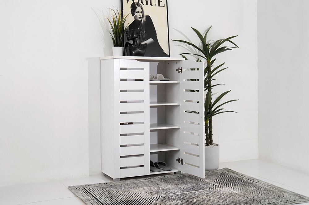 Mia Shoe Cabinet-White - Image 8