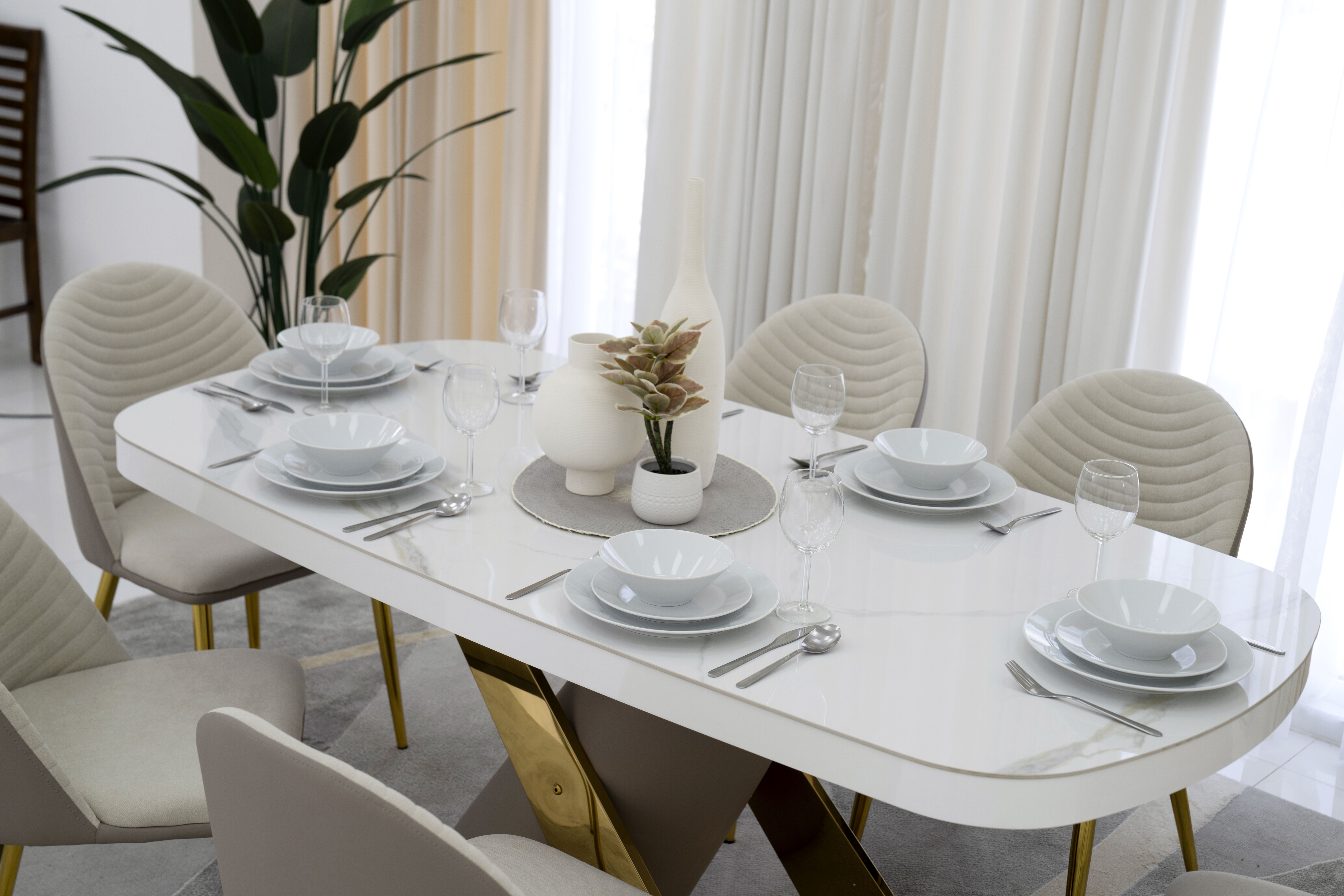 Malcolm 6-Seater Dining Set - Image 9
