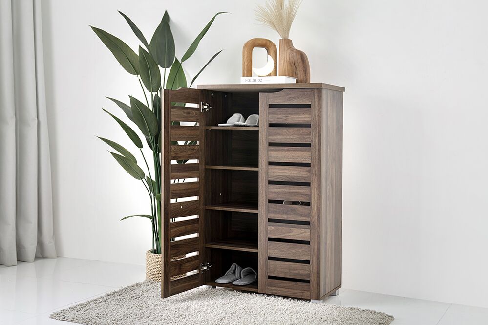 Mia Shoe Cabinet-Dark Oak - Image 9