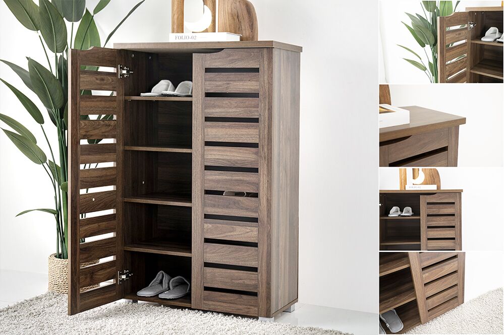 Mia Shoe Cabinet-Dark Oak - Image 10