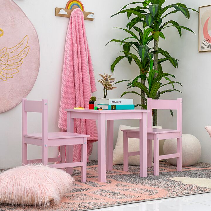 Kids Study Desk Set-Pink - Image 12