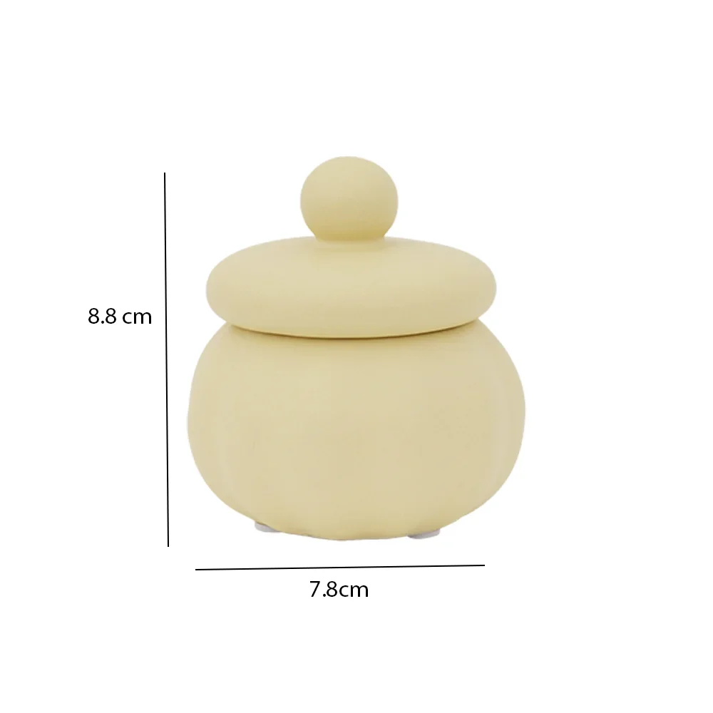 Quinn ceramic deco jar 7.8*7.8*8 cm - Image 2