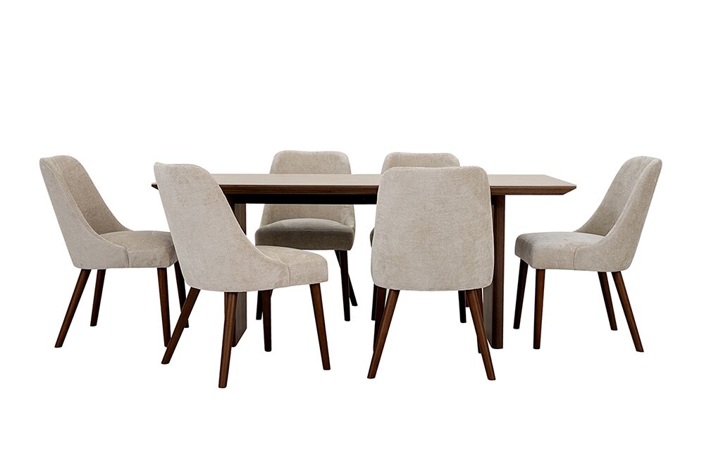 Selena Ceramic Top 6-Seater Dining Set - Image 5