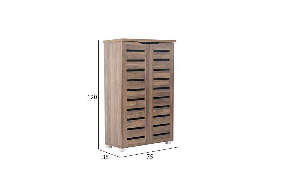 Mia Shoe Cabinet-Dark Oak - Image 2