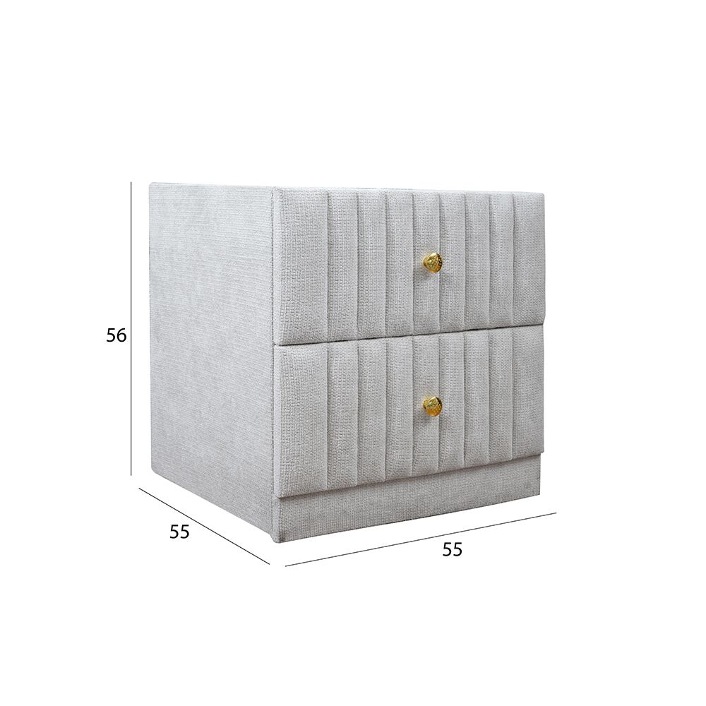 Fenix Side Table With Glass Top - Image 2