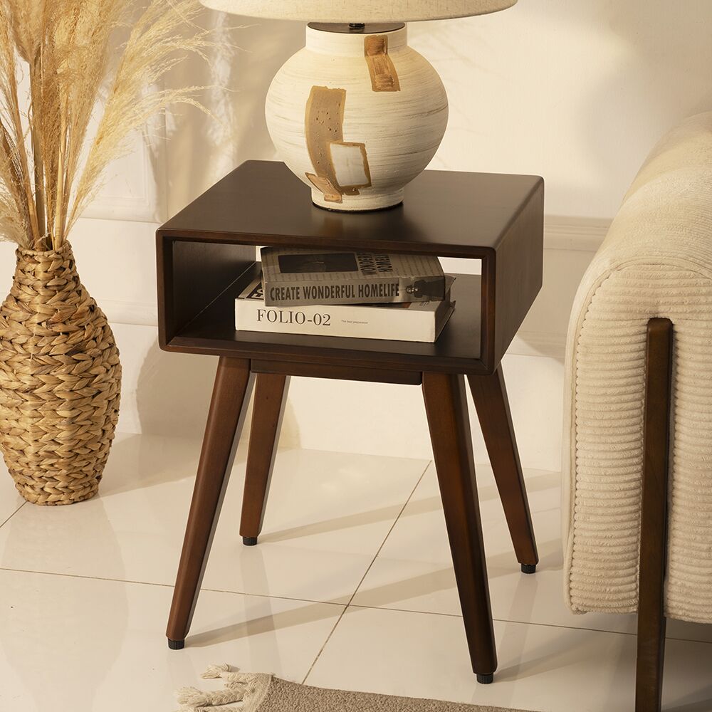Andres End Table-Dark Brown - Image 4