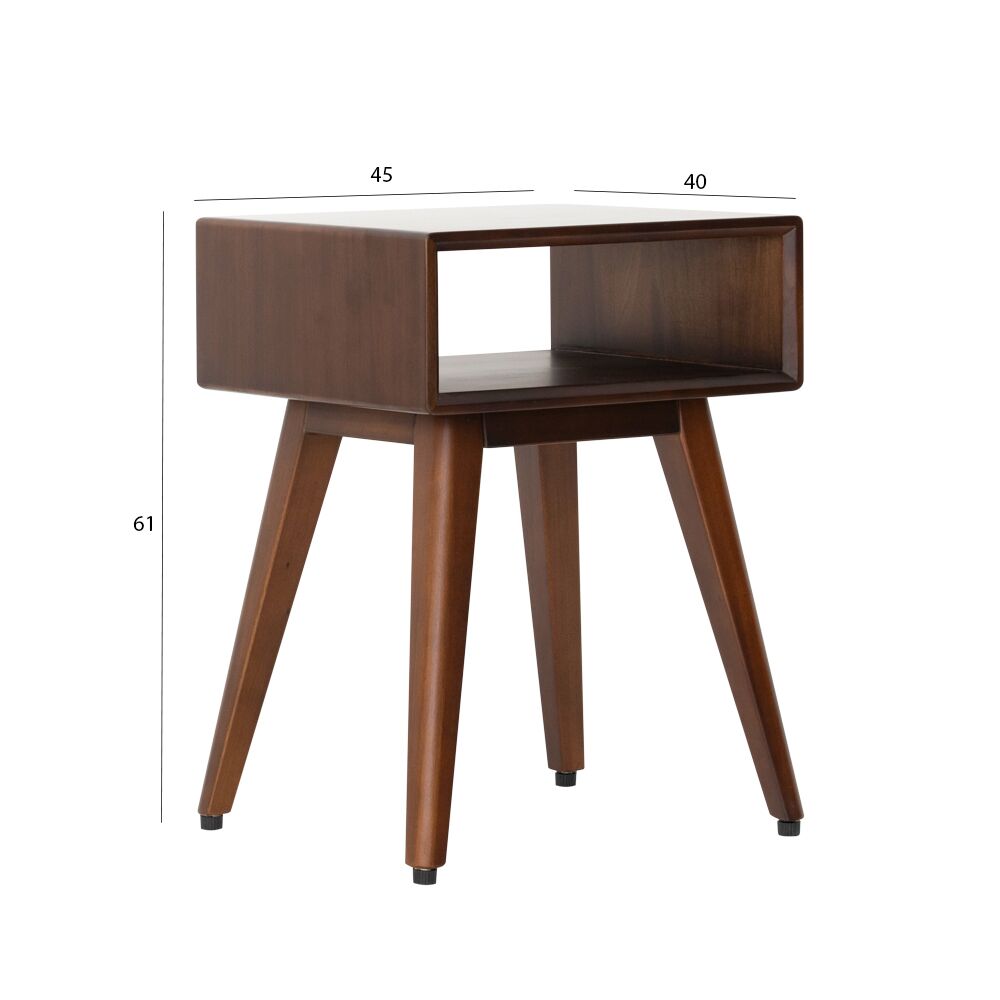 Andres End Table-Dark Brown - Image 2