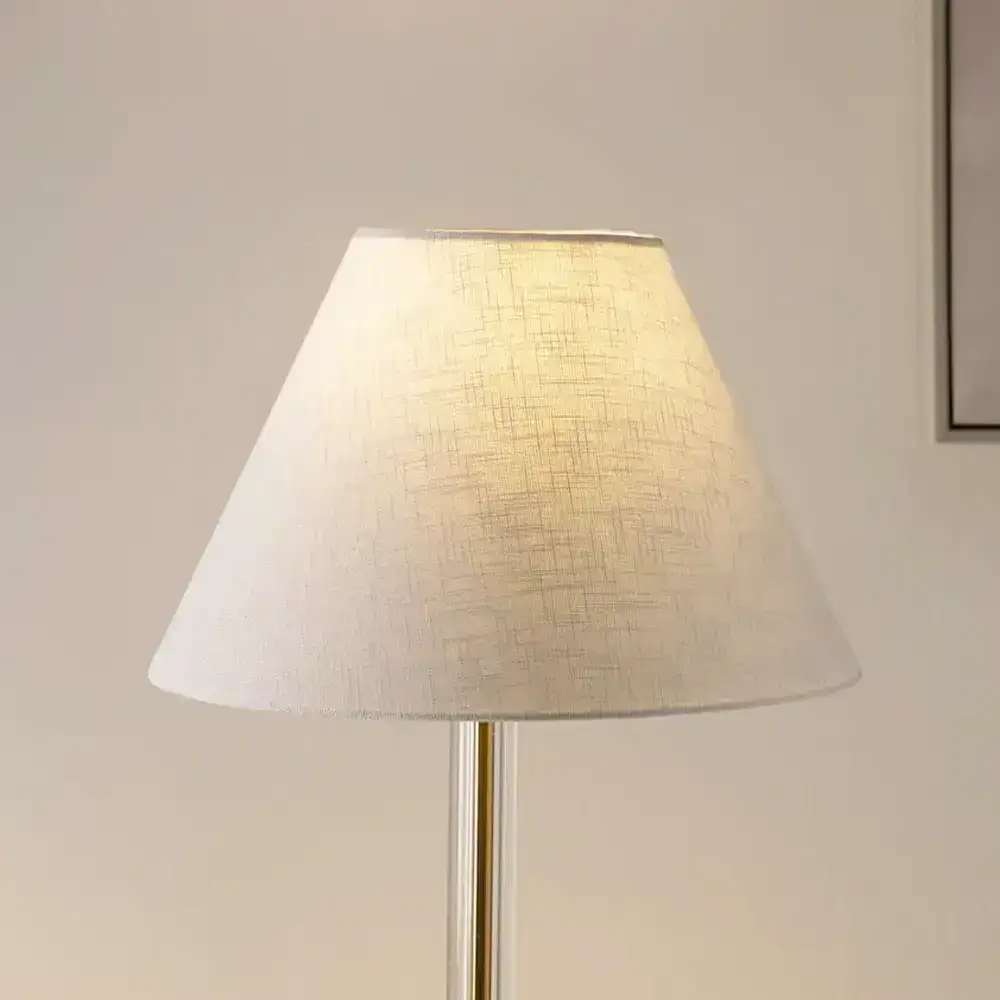 Avero glass base table lamp gold 30x30x53cm - Image 4