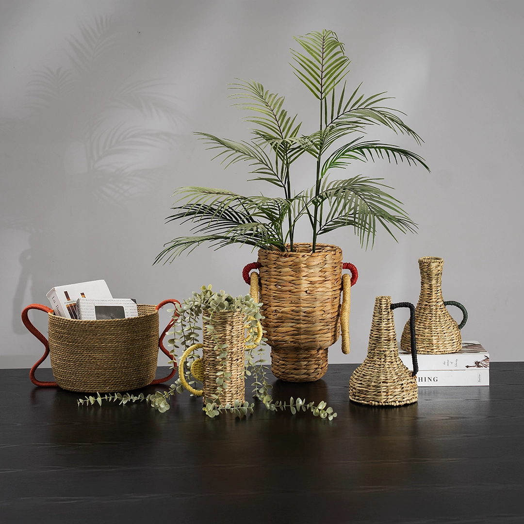 Auden seagrass vase 19x18x25CM - Image 6