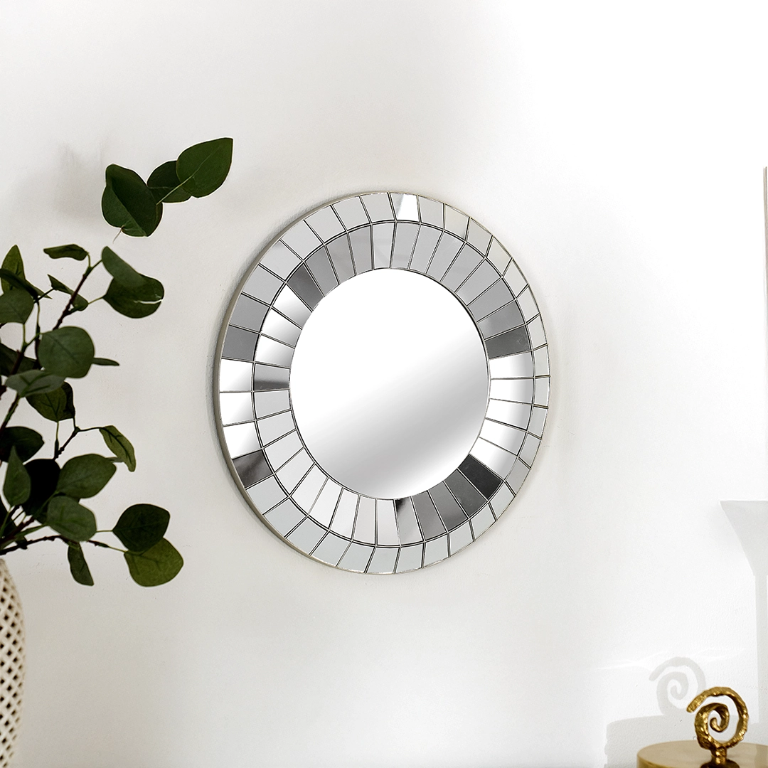 Sierra decorative wall mirror champagne 39x3X39 cm - Image 4