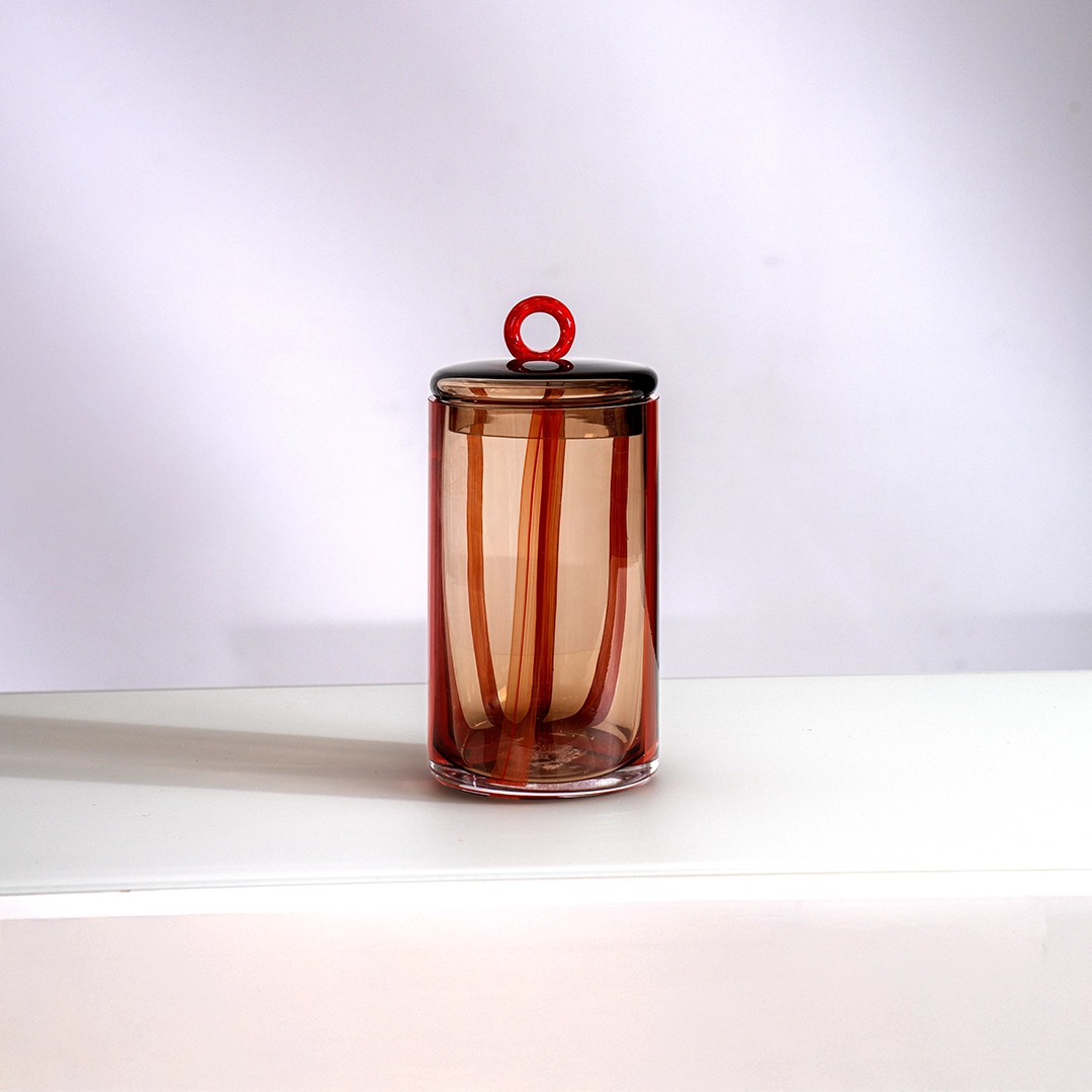 Lemont glass de canter jar multicolor 12x12x25.5cm - Image 5