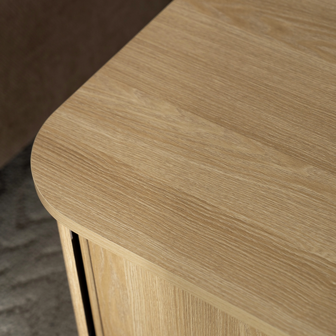 Moon End Table-Oak - Image 4