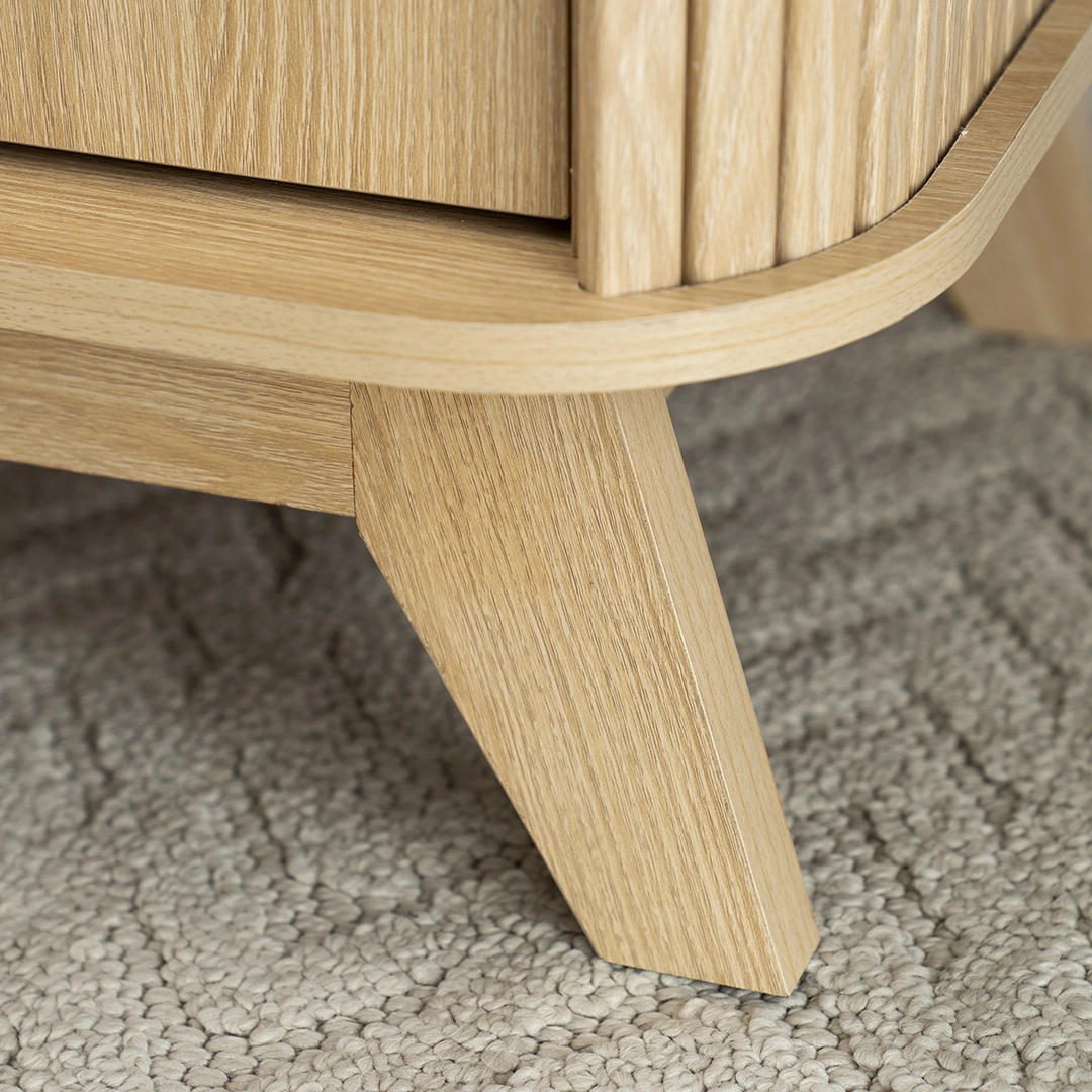 Moon End Table-Oak - Image 6